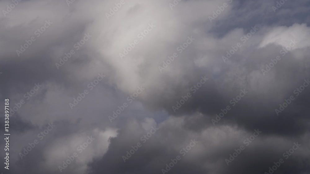 Dramatic storm clouds in timelapse video Dramatic storm clouds in timelapse video