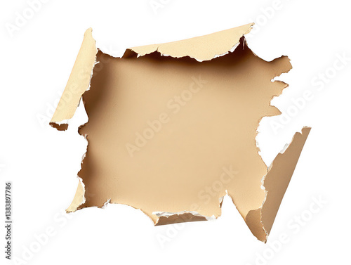 Ripped paper torn hole graphic design element abstract viewpoint