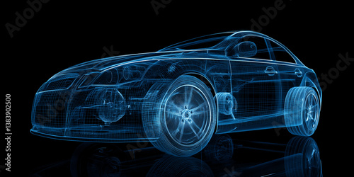 Technology car abstract background