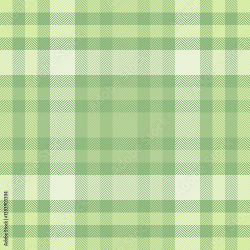 Subtle herringbone plaid pattern in calming pastel greens and creamy whites. Ideal for textile design, fashion, home decor, and website backgrounds.  Evokes feelings of serenity and natural elegance.