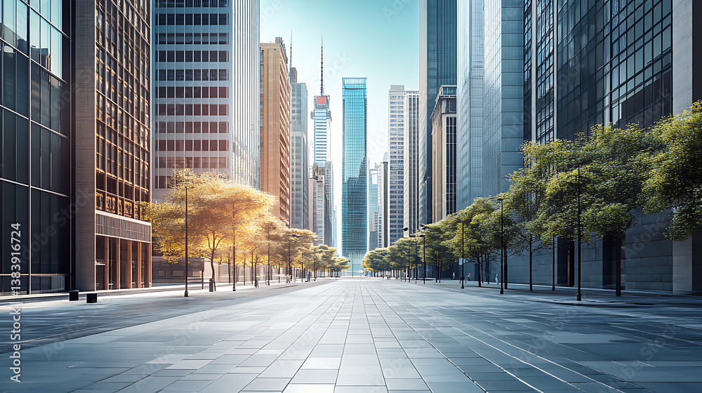 Fototapeta premium Images of parts of a modern city, 3d illustration