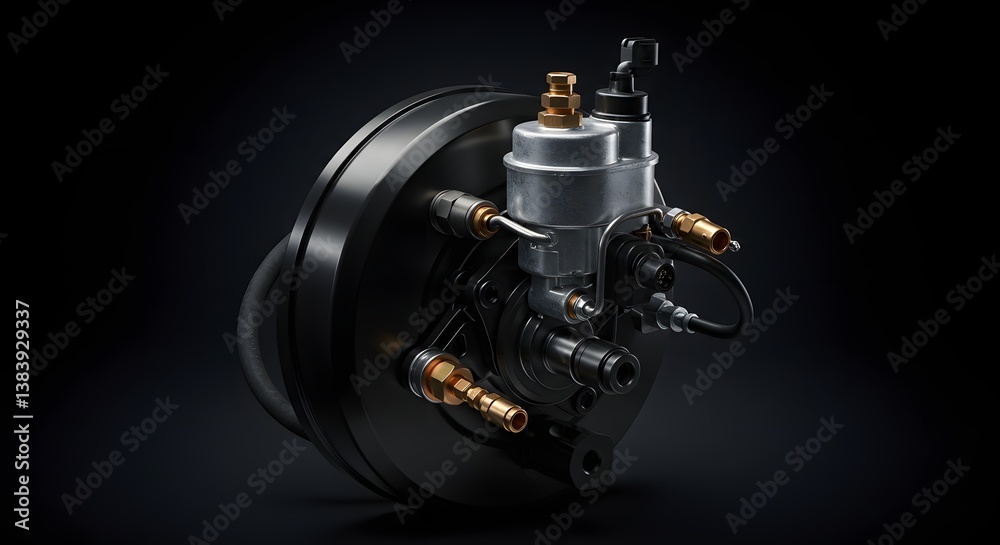 Fototapeta premium High-Quality Mechanical Brake Caliper Assembly for Automotive Systems