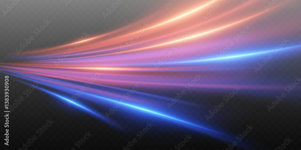 Abstract light neon lines of speed and movement. Abstract light neon lines of speed and movement.