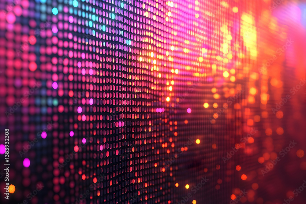 Abstract colorful digital display Abstract colorful digital display