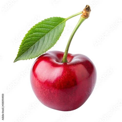 Wallpaper Mural Glossy Plump Red Cherries with Green Stems and Natural Shine Juicy Organic Fruit Wall Art for Kitchen Healthy Eating Decor for Nature and Fruit Lovers Torontodigital.ca