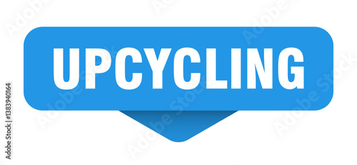 upcycling sticker. upcycling sign on transparent background