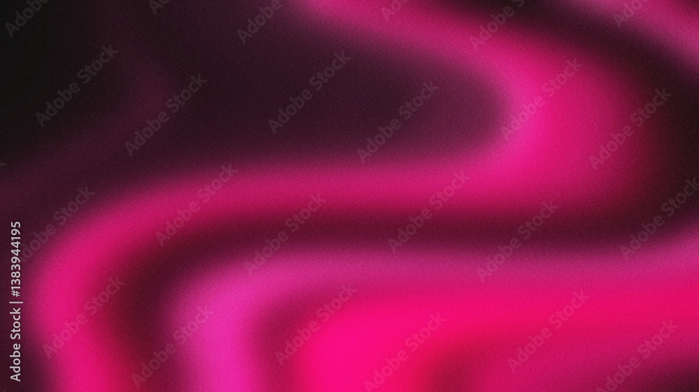 Obraz premium Vibrant glowing abstract design with smooth gradient blend blur fluid motion waves neon glow bright light shimmer noise grain mesh and artistic flowing design