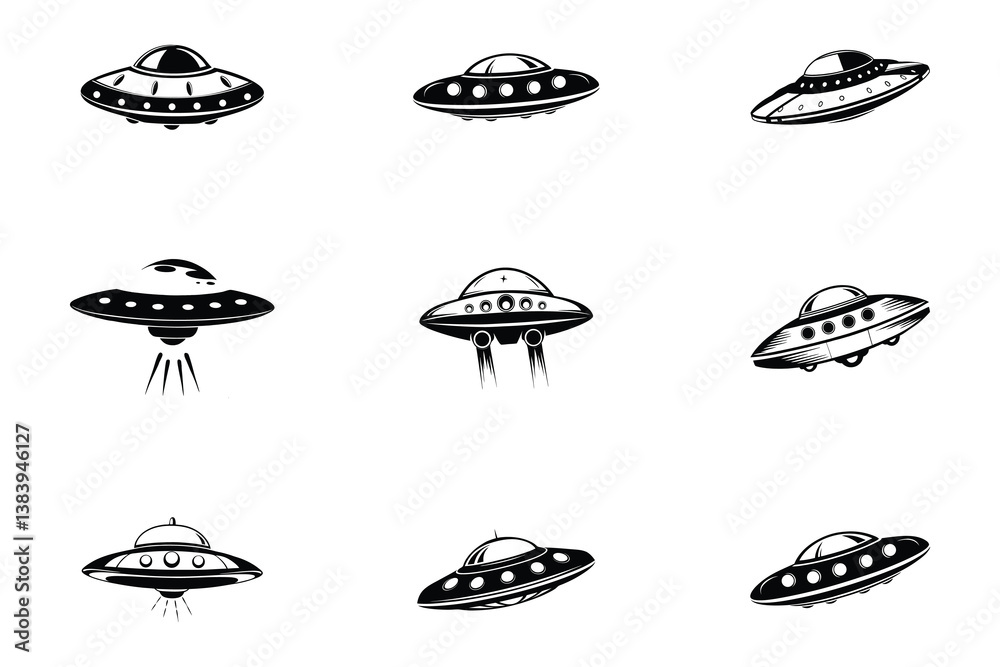 Obraz premium Spaceship Svg