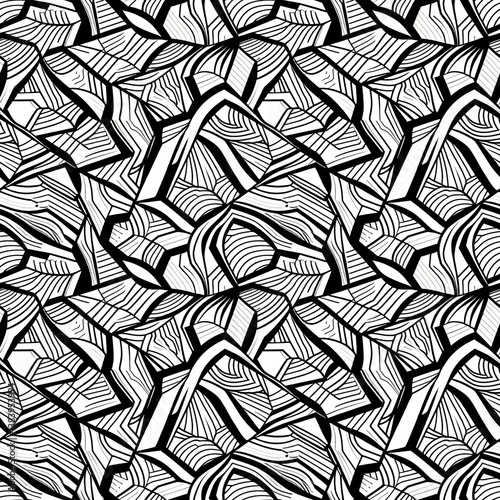 a black and white drawing of a pattern