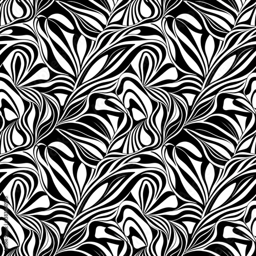 a black and white pattern with swirls