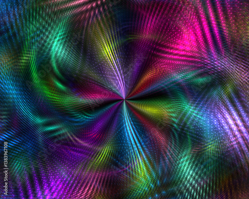 Vibrant abstract art inspired by cosmic galaxy forms