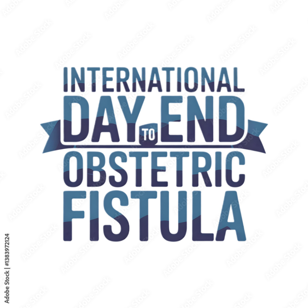 Fototapeta premium Today, we stand in solidarity on International Day to End Obstetric Fistula, raising awareness and advocating for women's health and dignity. Every woman's story matters! 💪🌍 