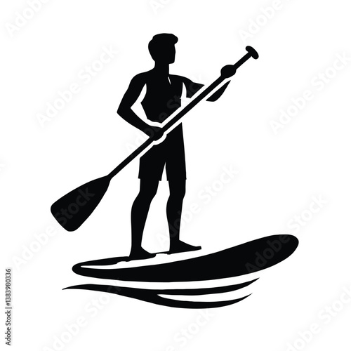 Paddleboard Silhouette