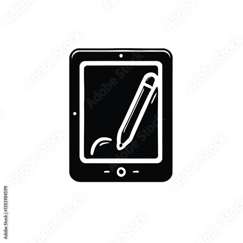 E-Ink Tablet Silhouette