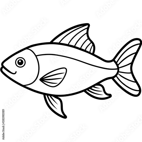 fish on a white background