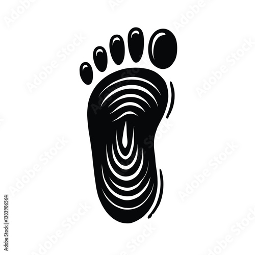 Buddha Footprint Silhouette