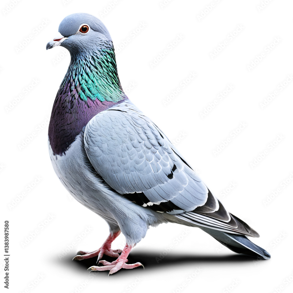 Naklejka premium pigeon isolated on transparent background