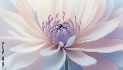 white and purple flower close-up background
