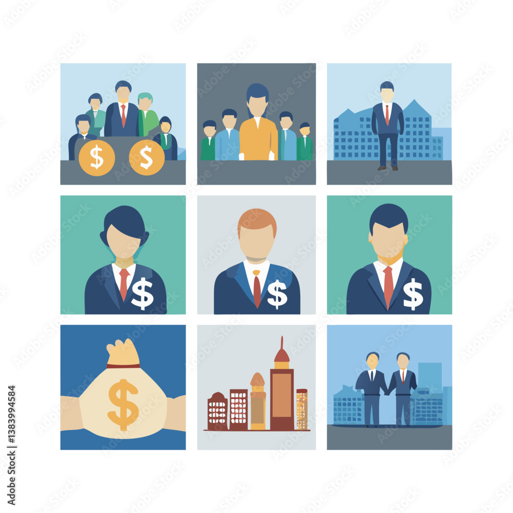 set of business icons set of business icons