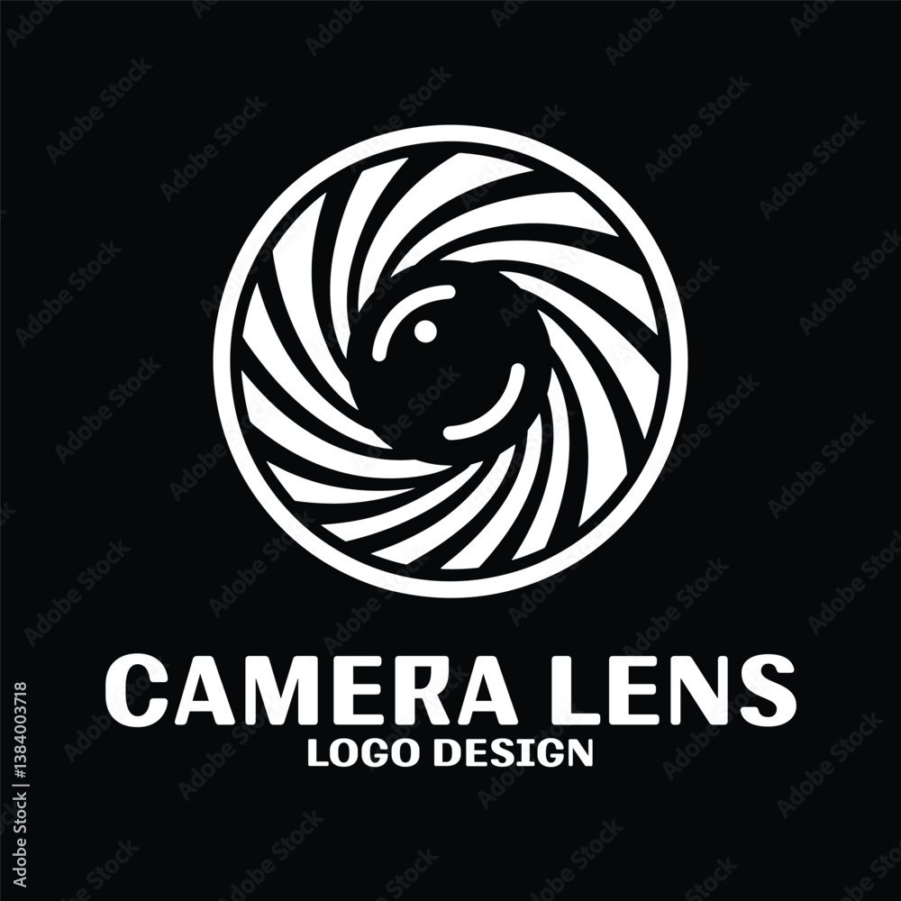 Fototapeta premium Camera Lens Vector Logo Design