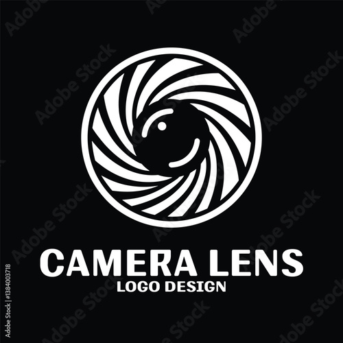 Camera Lens Vector Logo Design