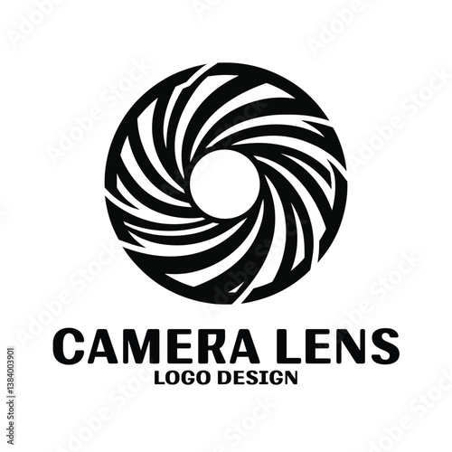 Camera Lens Vector Logo Design
