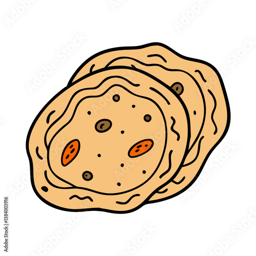 hash browns vector art, hash browns icon, food vector illustration