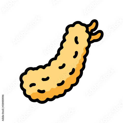 pakora vector art, pakora icon, food vector illustration