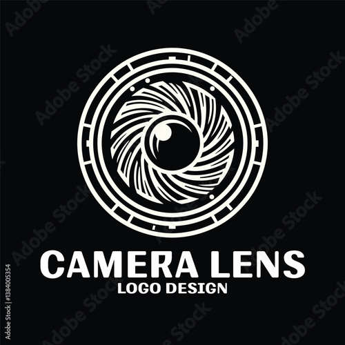Camera Lens Vector Logo Design