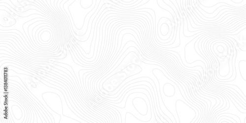 Abstract lines background Topographic map patterns White wave paper curved reliefs abstract background.Vector illustration
