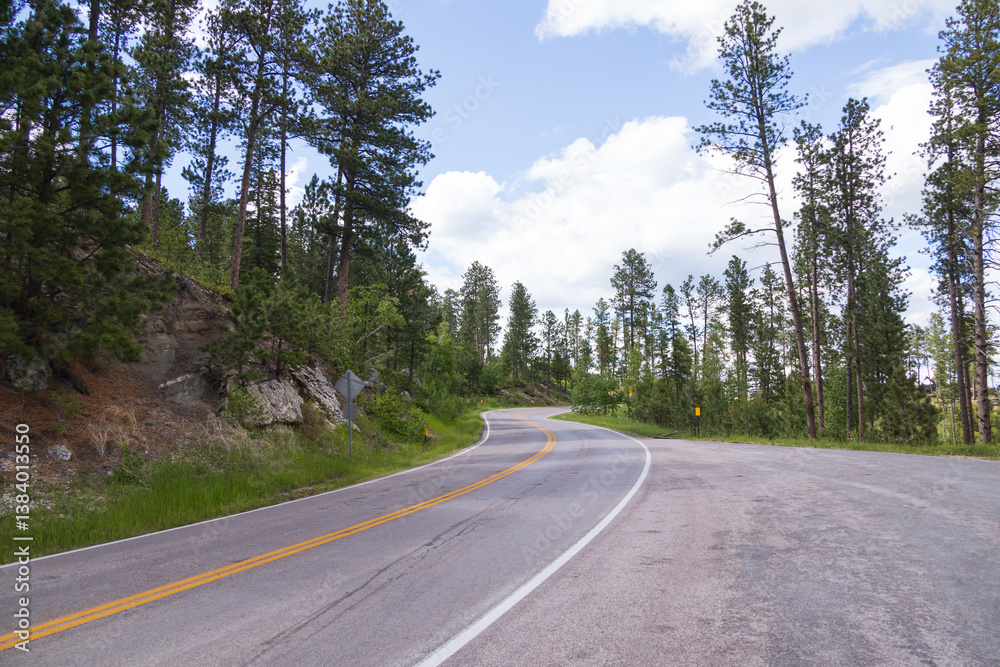 Peter Norbeck Scenic byway through Custer State Park, South Dakota Peter Norbeck Scenic byway through Custer State Park, South Dakota