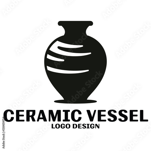 Ceramic Vessel Vector Logo Design