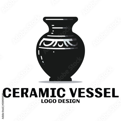 Ceramic Vessel Vector Logo Design