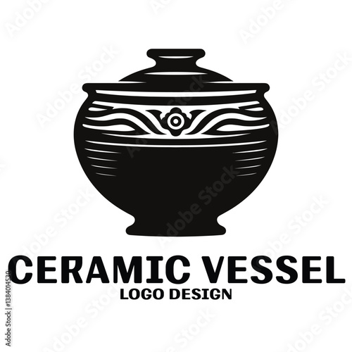 Ceramic Vessel Vector Logo Design