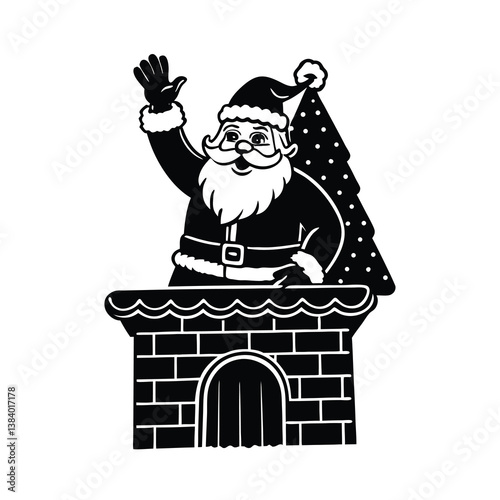 santa claus and his sleigh