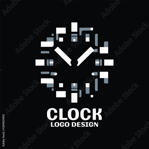 Clock Vector Logo Design