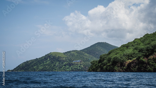 The view of Lake Tanganyika in Tanzania