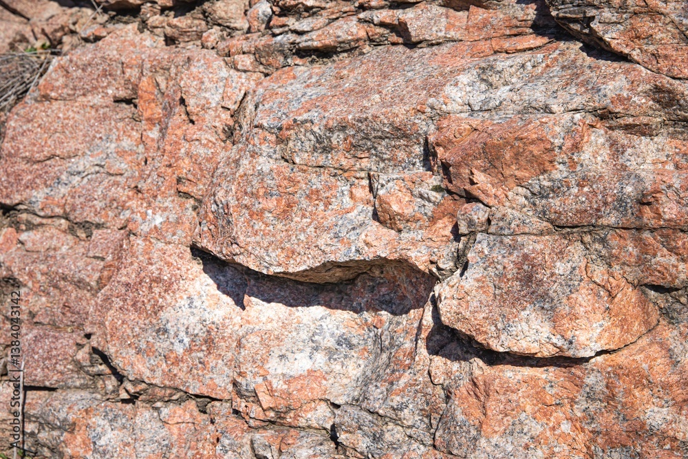 Macro View of Natural Orange and Gray Rock Texture – Geology and Nature Background Macro View of Natural Orange and Gray Rock Texture – Geology and Nature Background