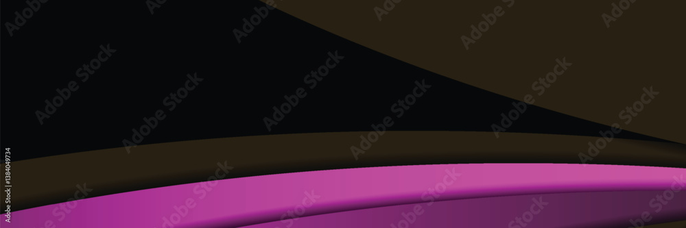 Vector pink line background curve element with black space for text and message design, overlapping layers Vector pink line background curve element with black space for text and message design, overlapping layers