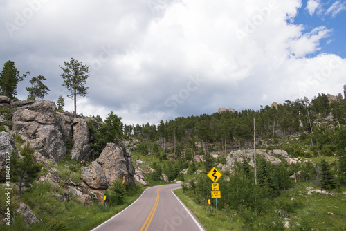 Peter Norbeck Scenic byway through Custer State Park, South Dakota