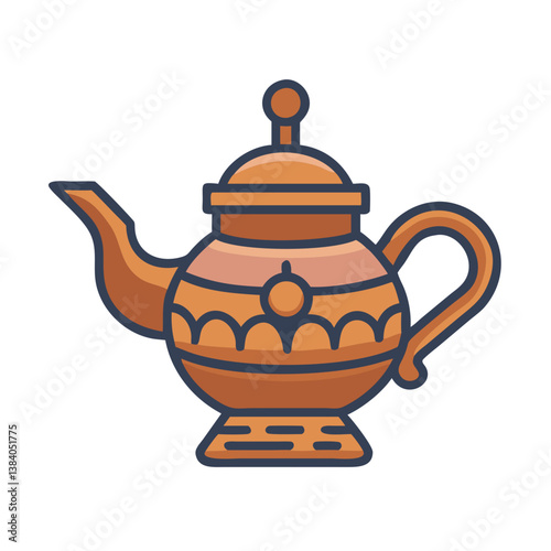  Antique Teapot Icon for Culinary Arts