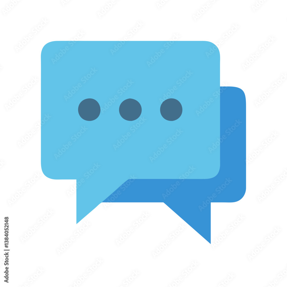 Icon Representing Chat Bubbles for Text Icon Representing Chat Bubbles for Text
