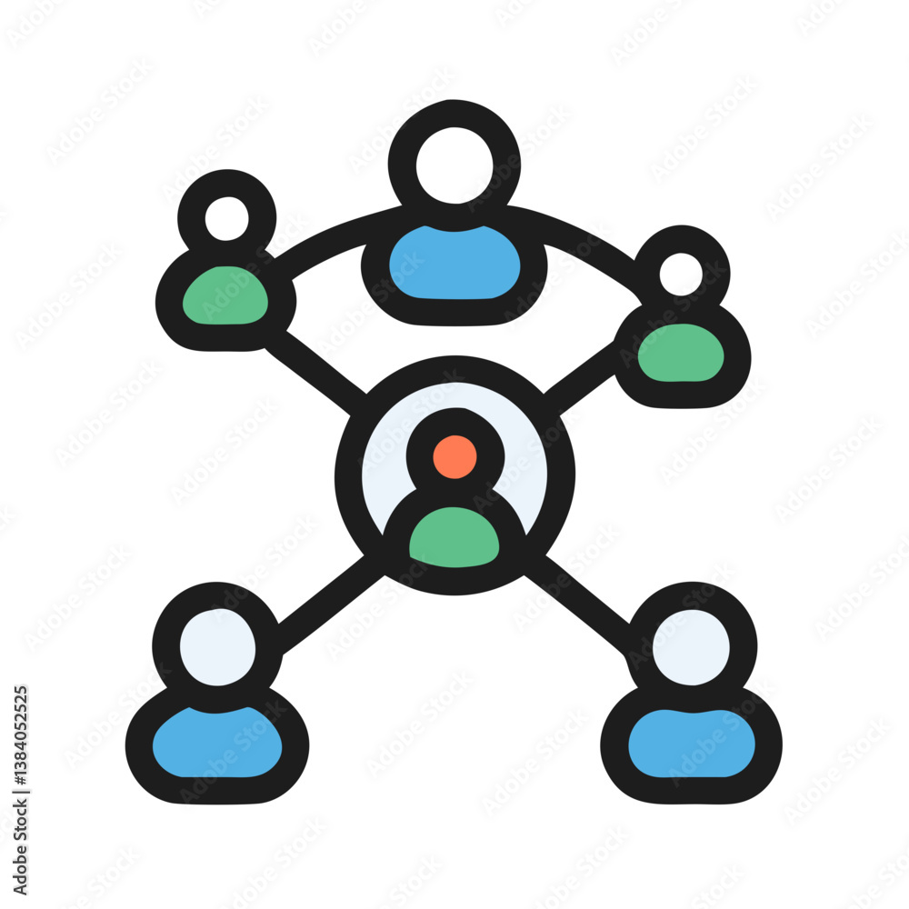 Icon for Social Connections Among People Icon for Social Connections Among People