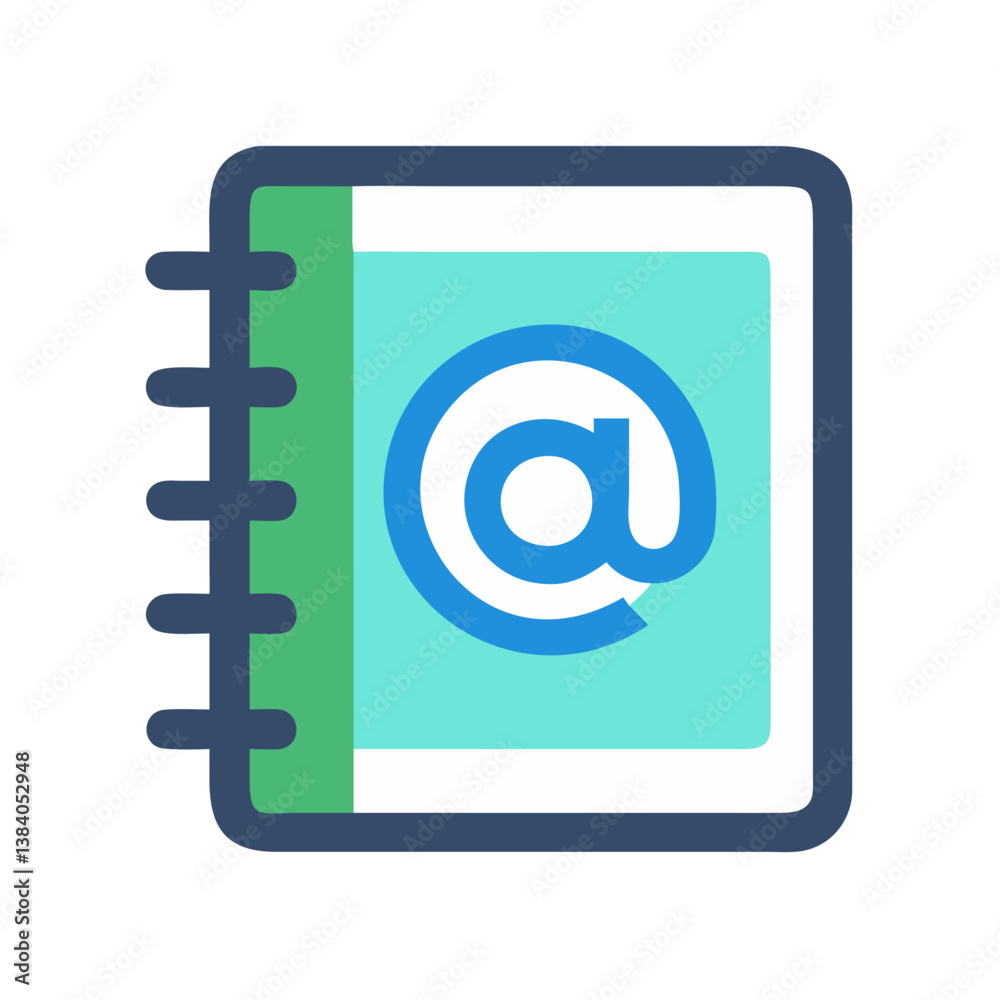 Digital Address Book Icon for Contacts Digital Address Book Icon for Contacts