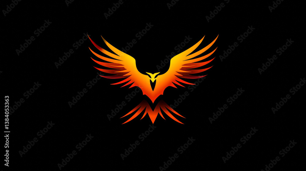 Obraz premium Eagle symbol isolated on white or logo template. Jpeg version also available in gallery