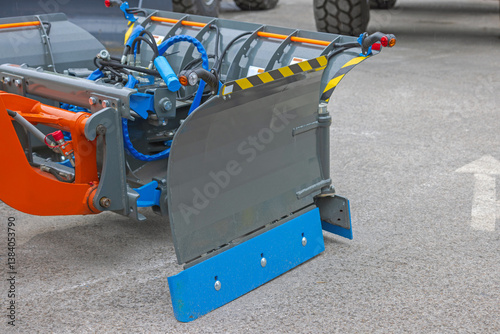 Obraz na płótnie High Performance Snow Plow U Shape With Side Wings Attachment w salonie