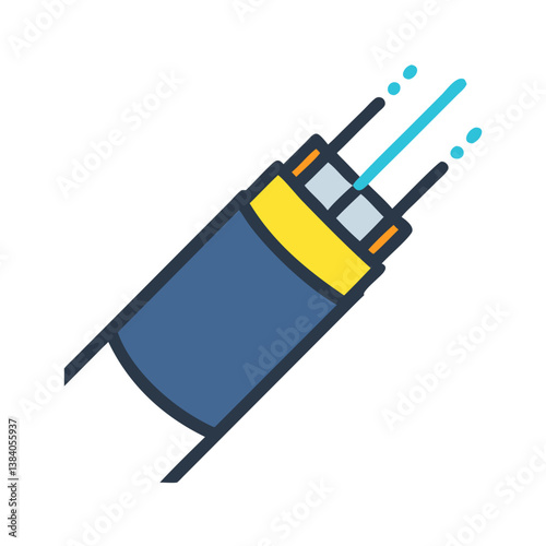  Icon Representing Fiber Optic Cables