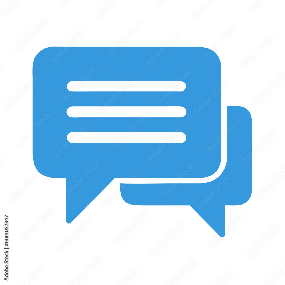 Modern Speech Bubble Icon for Chat Applications Modern Speech Bubble Icon for Chat Applications
