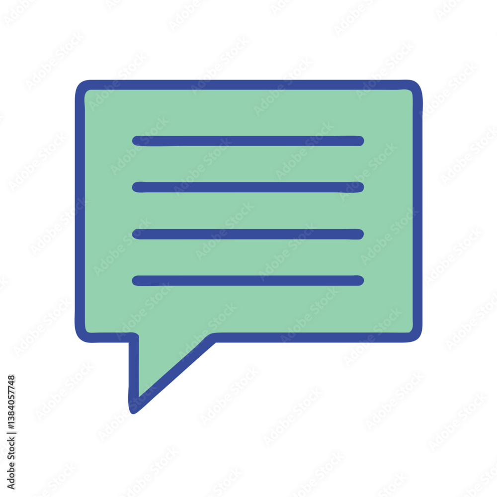 Creative Text Message Icon for Digital Communication Creative Text Message Icon for Digital Communication