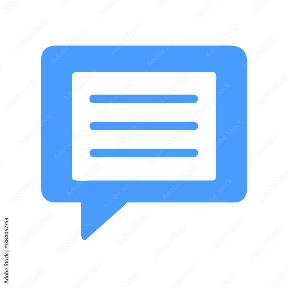 Modern Text Message Icon for Mobile Apps Modern Text Message Icon for Mobile Apps